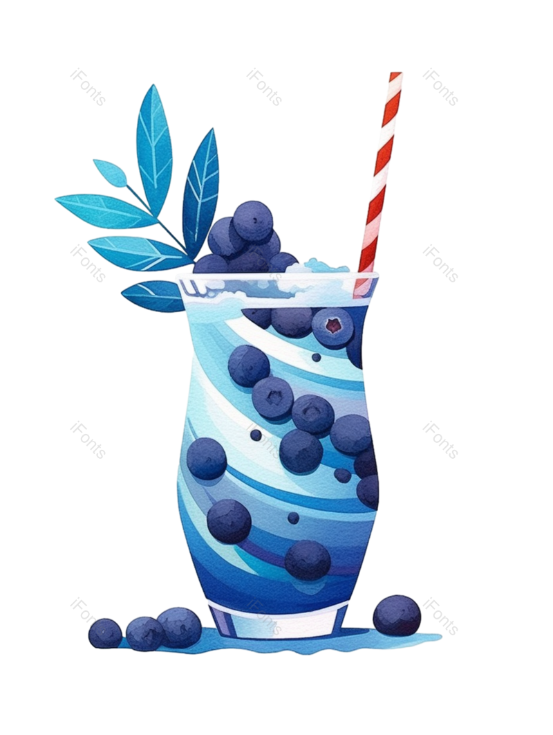 夏天图片,蓝色元素,甜品PNG,设计元素免抠素材